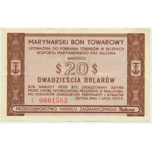 Baltona, 20 dolarów 1973 - C - RZADKI I ŁADNY