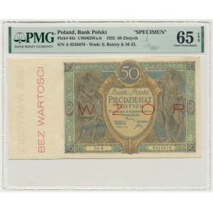 50 złotych 1925 - WZÓR - Ser. A - PMG 65 EPQ