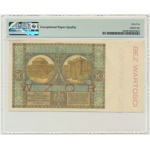 50 złotych 1925 - WZÓR - Ser. A - PMG 65 EPQ