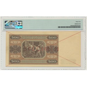 500 złotych 1948 - SPECIMEN - AA - PMG 55