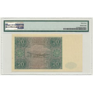 20 złotych 1946 - B - PMG 64