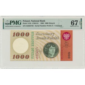 1.000 złotych 1965 - S - PMG 67 EPQ