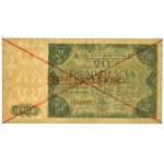 20 Gold 1947 - SPECIMEN - A 1234567 - PMG 65 EPQ