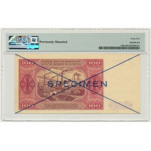 100 złotych 1948 - SPECIMEN - D 123456/789000 - PMG 45