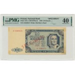 20 złotych 1948 - SPECIMEN - CI 5568... - PMG 40 - NIENOTOWANY