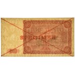 100 złotych 1947 - SPECIMEN - A 1234567