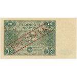 20 złotych 1947 - SPECIMEN - A 0000000 - RZADKOŚĆ