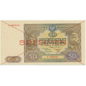 50 złotych 1946 - SPECIMEN - A -