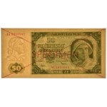 50 złotych 1948 - SPECIMEN - AA 1234567/8900000 -