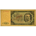 20 złotych 1948 - SPECIMEN - CI 5578... - RZADKI