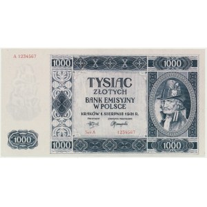 Krakowiak, 1 000 PLN 1941