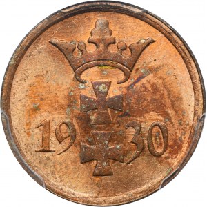 Free City of Danzig, 1 pfennig 1930 - PCGS MS64 RB