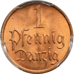 Free City of Danzig, 1 pfennig 1937 - PCGS MS65 RD