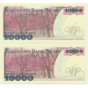 Zestaw, 10.000 złotych 1988 (2 szt.) - DL i DP