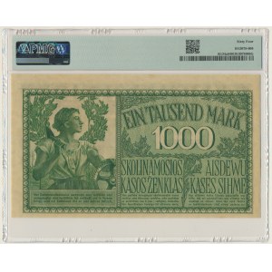 Kowno, 1.000 Mark 1918 - A - 6 digit series - PMG 64