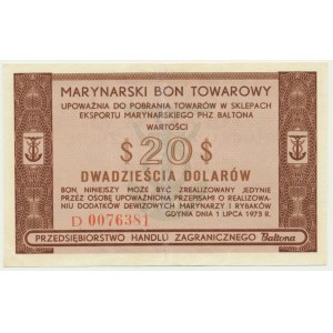 Baltona, 20 dolarów 1973 - D - RZADKI
