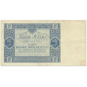 5 or 1930 - Ser.N - rare variété à une lettre