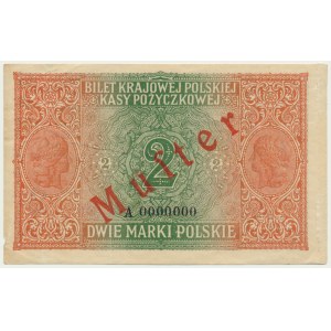 2 Marks 1916 - Jeneral - SPECIMEN - RARE