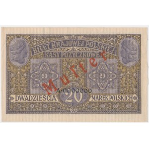 20 Mark 1916 - Jeneral - SPECIMEN - RARE