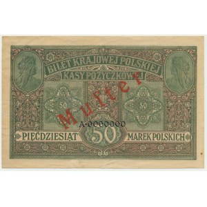 50 Mark 1916 - Jeneral - SPECIMEN - RARE