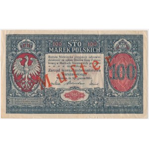 100 Mark 1916 - Jeneral - SPECIMEN - RARE