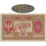 1.000 Mark 1916 - General - SPECIMEN - double-sided printing - RARE