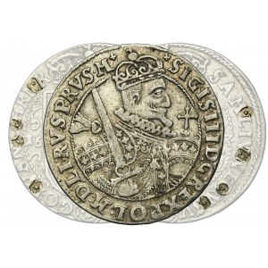 Sigismund III Vasa, 1/4 Thaler Bromberg 1623 - PRVS M - RARE, stars on the reverse