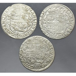 Lot, Sigismund III Vasa, 1/4 Thaler Bromberg 1623-1624 (3 pcs.)