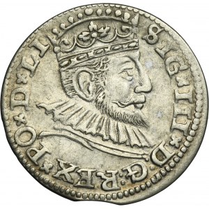 Sigismund III Vasa, 3 Groschen Riga 1592 - LI