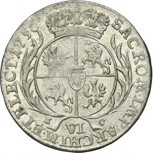 Augustus III of Poland, 6 Groschen 1756 EC