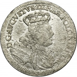 Augustus III of Poland, 6 Groschen Leipzig 1755 EC