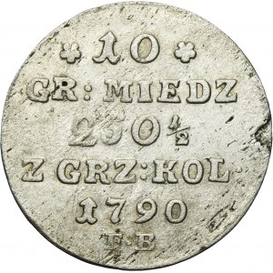 Poniatowski, 10 copper Groschen Warsaw 1790 EB