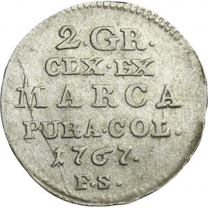 Poniatowski, 2 Groschen Warsaw 1767 FS