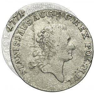 Poniatowski, 4 Groschen 1771 IS - RARE