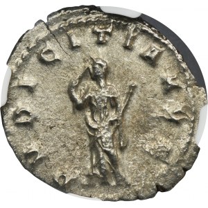 Roman Imperial, Herennia Etruscilla, Antoninianus - NGC AU - ex. Danube Silver Collection