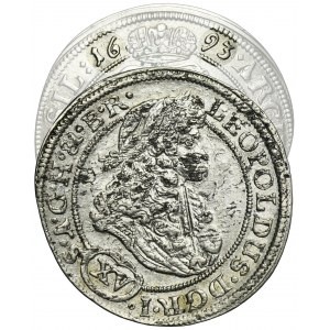 Silesia, Habsburg rule, Leopold I, 15 Kreuzer Breslau 1693 MMW