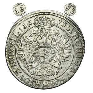Silesia, Habsburg rule, Leopold I, 15 Kreuzer Breslau 1693 MMW