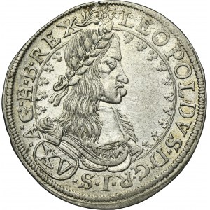 Austria, Leopold I, 15 Kreuzer Wien 1662 CA