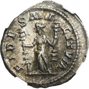 Roman Imperial, Severus Alexander, Denarius - NGC AU