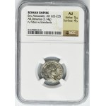 Roman Imperial, Severus Alexander, Denarius - NGC AU