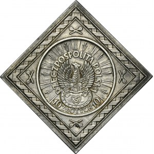 KOPIA, KLIPA 10 złotych 1934 Piłsudski