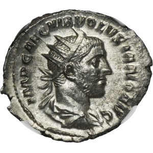 Rímska ríša, Volusian, Antoninian - NGC AU - ex. Dunajská strieborná zbierka