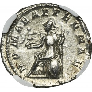 Empire romain, Gordien III, Antoninien - NGC Ch AU - ex. Collection d'argent du Danube