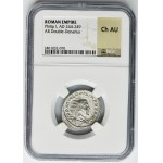 Roman Imperial, Philip I, Antoninianus - NGC Ch AU