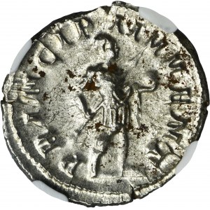 Rímska ríša, Filip II, antoninián - NGC AU - ex. Dunajská strieborná zbierka