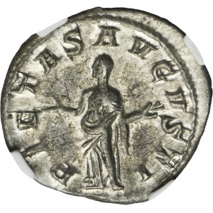 Roman Imperial, Gordian III, Denarius - NGC AU