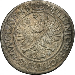 Silsia, Duchy of Liegnitz-Brieg-Wohlau, Georg Wilhelm, 6 Kreuzer Brieg 1674 CB