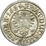 Silésie, duché de Legnicko-Brzesko-Wołowskie, Jerzy III Brzeski, Ludwik IV Legnicki et Krystian Wołowsko-Oławski, 1 Krajcar Brzeg 1654