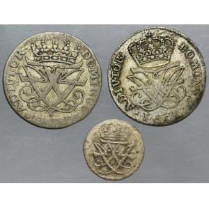 Lot, Denmark, Frederick IV, 1 Skilling Dansk and 12 Skilling Dansk (3 pcs.)