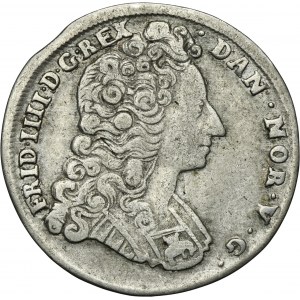Denmark, Frederick IV, 16 Skilling Dansk Copenhagen 1715 CW